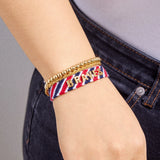 MLB Woven Friendship Bracelet - Atlanta Braves