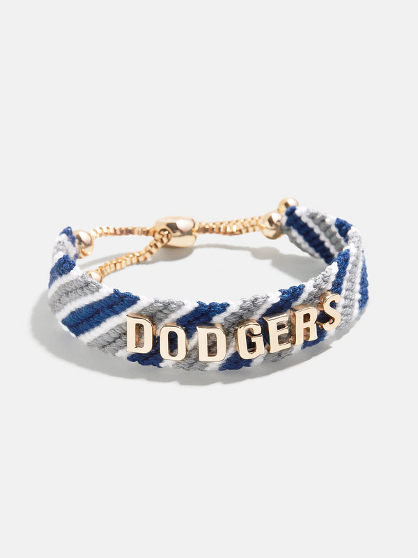 MLB Woven Friendship Bracelet - Los Angeles Dodgers