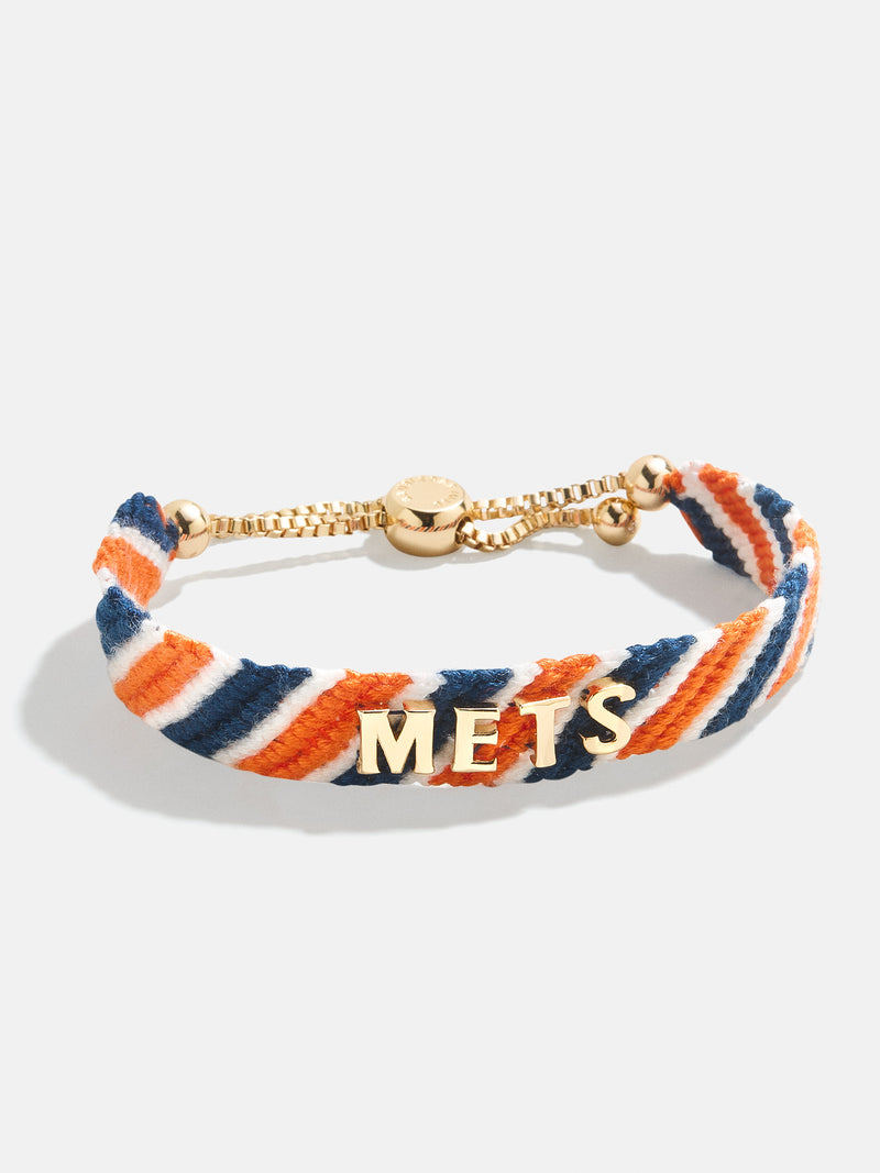 BaubleBar MLB Woven Friendship Bracelet - New York Mets - 
    MLB pull tie bracelet
  
