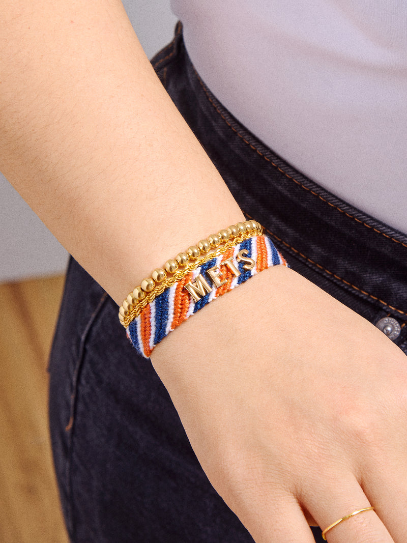 BaubleBar MLB Woven Friendship Bracelet - New York Mets - 
    MLB pull tie bracelet
  
