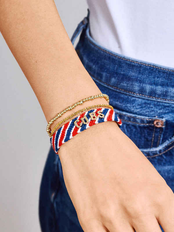 MLB Woven Friendship Bracelet - Chicago Cubs