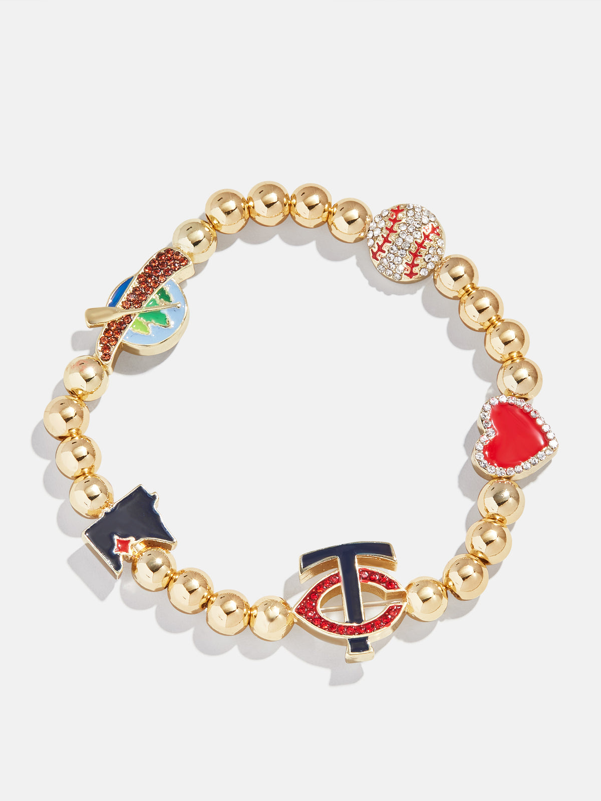 MLB Pisa Charm Bracelet - Minnesota Twins