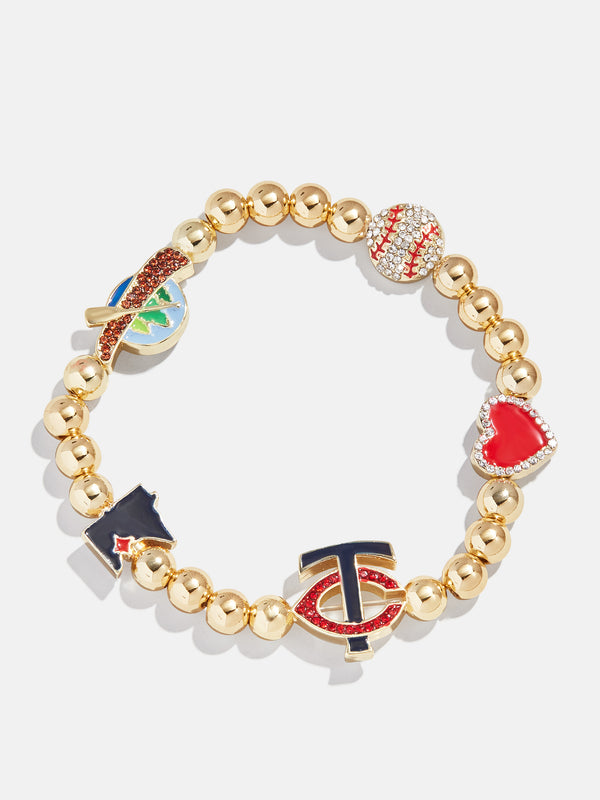 MLB Pisa Charm Bracelet - Minnesota Twins