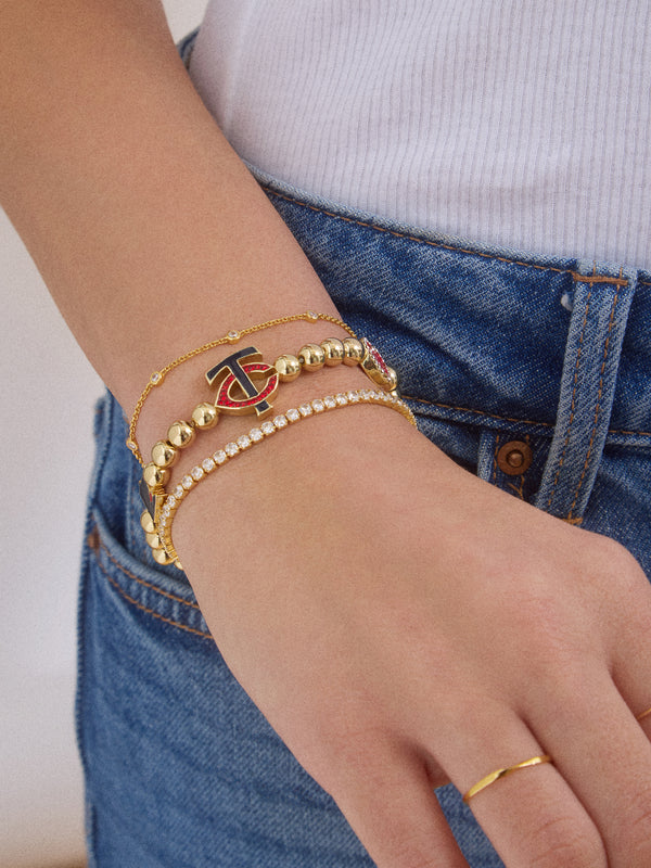 MLB Pisa Charm Bracelet - Minnesota Twins
