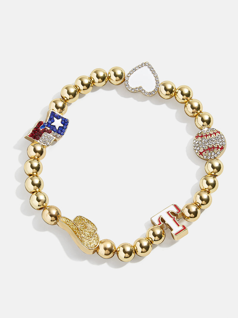 BaubleBar MLB Pisa Charm Bracelet - Texas Rangers - 
    MLB beaded charm bracelet
  
