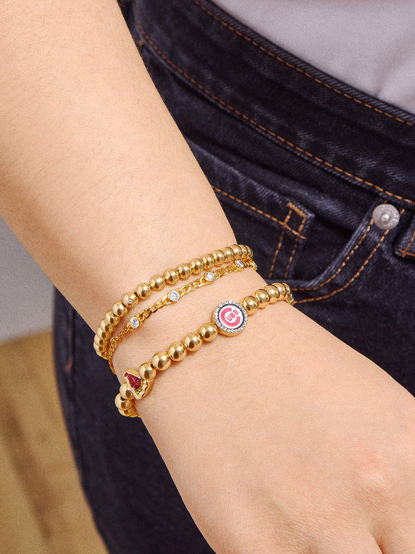 MLB Pisa Charm Bracelet - Chicago Cubs