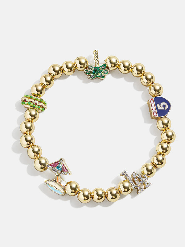 MLB Pisa Charm Bracelet - Los Angeles Dodgers