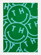 BaubleBar Show Me A Smile Custom Blanket - Green/Blue - Get Gifting: Enjoy 20% Off​