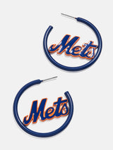 BaubleBar MLB Enamel Hoops - New York Mets - 
    MLB enamel hoops
  
