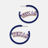 MLB Enamel Hoops - Texas Rangers
