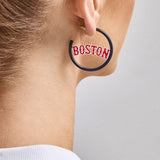 MLB Enamel Hoops - Boston Red Sox
