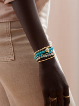 BaubleBar Amaris Bracelet - Turquoise - 
    Gold turquoise evil eye bracelet
  
