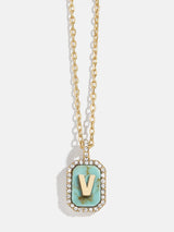 BaubleBar V - 
    Initial pendant necklace
  
