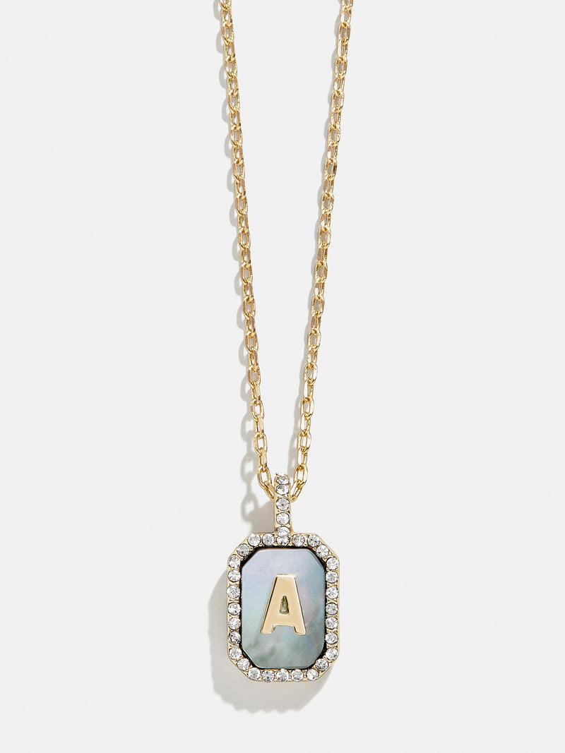 BaubleBar A - 
    Dog tag initial necklace
  
