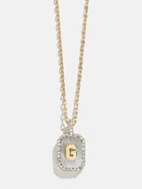 BaubleBar G - 
    Dog tag initial necklace
  
