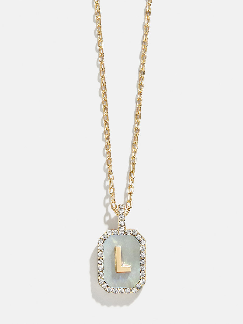 BaubleBar L - 
    Dog tag initial necklace
  
