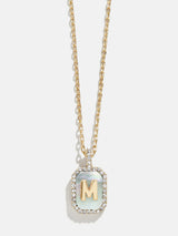 BaubleBar M - 
    Dog tag initial necklace
  
