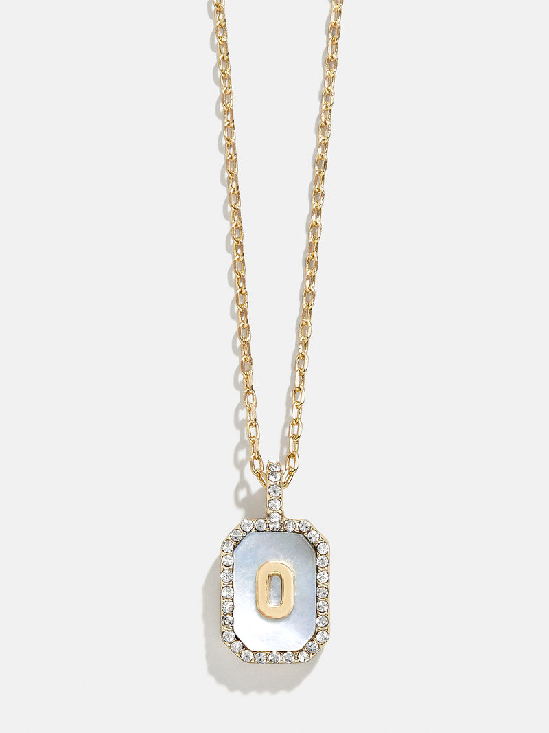 BaubleBar O - 
    Dog tag initial necklace
  
