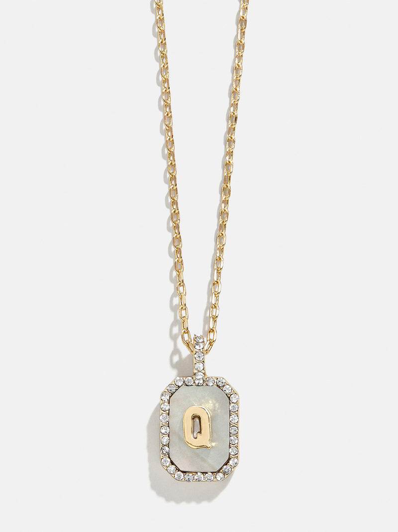 BaubleBar Q - 
    Dog tag initial necklace
  
