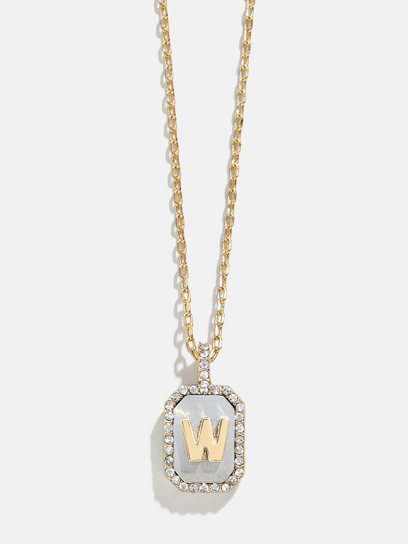 BaubleBar W - 
    Dog tag initial necklace
  
