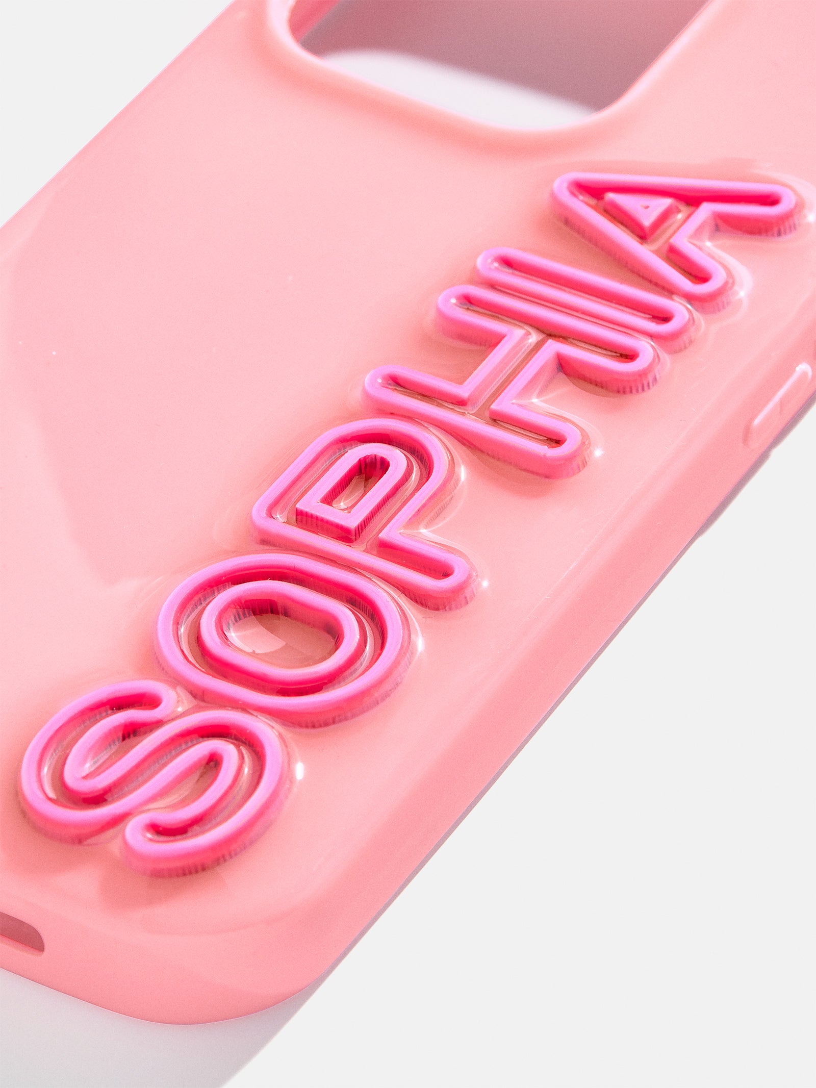 Fine Line Custom iPhone Case - Blush/Pink – Custom Phone Case – BaubleBar