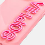 Fine Line Custom iPhone Case - Blush/Pink