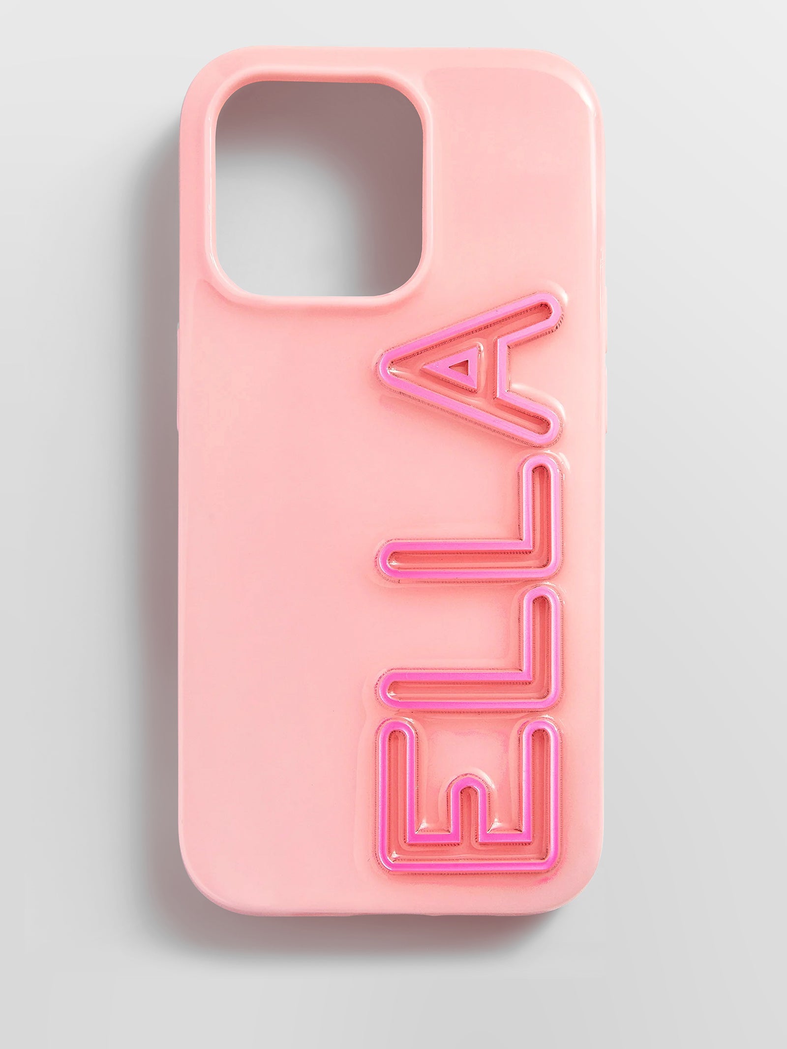 Fine Line Custom iPhone Case - Blush/Pink