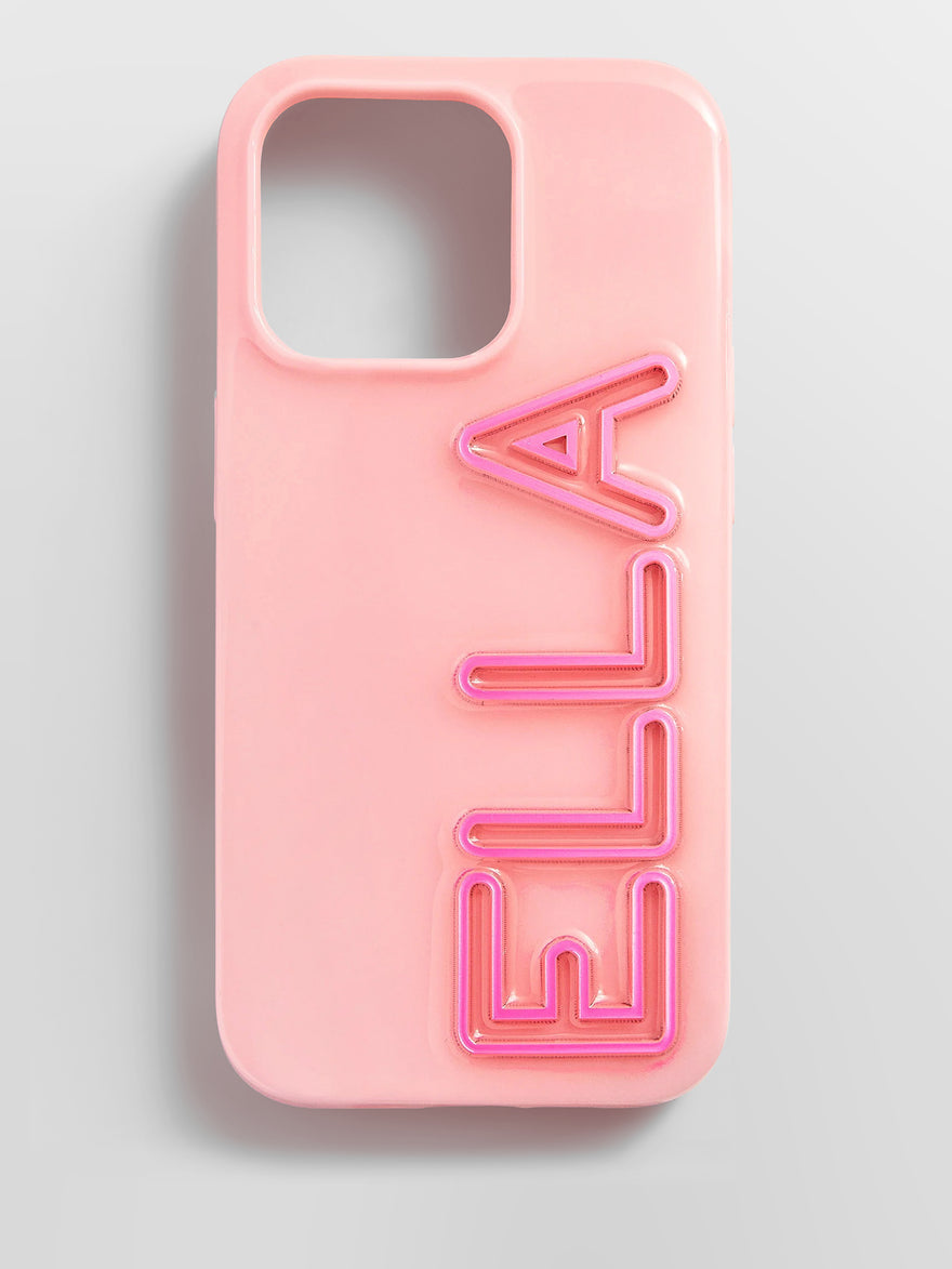 Fine Line Custom iPhone Case - Blush/Pink