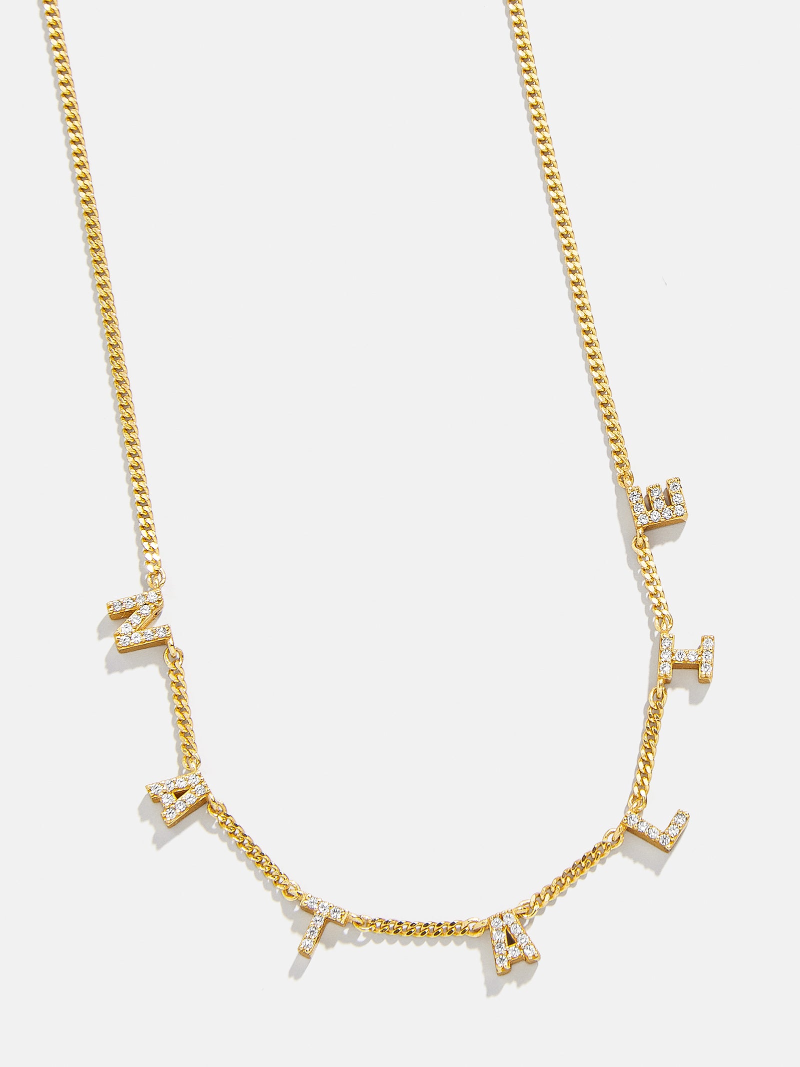 Custom Name Custom Stainless Steel Necklace 18K Gilded Letters