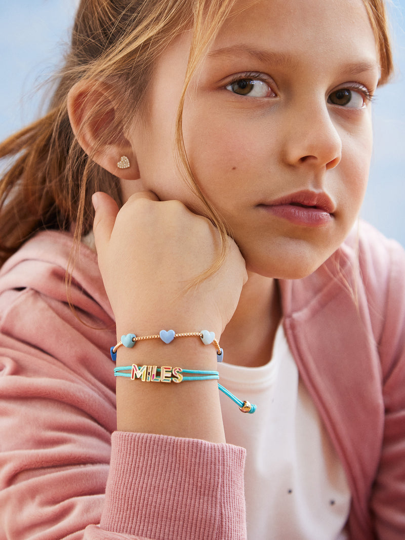 BaubleBar Brittany Kids' Bracelet - Blue - 
    Kids' pull-tie bracelet set
  
