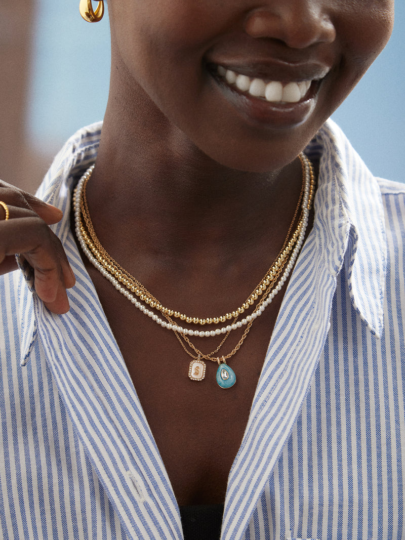 Pisa Necklace - 6MM – Gold beaded necklace – BaubleBar