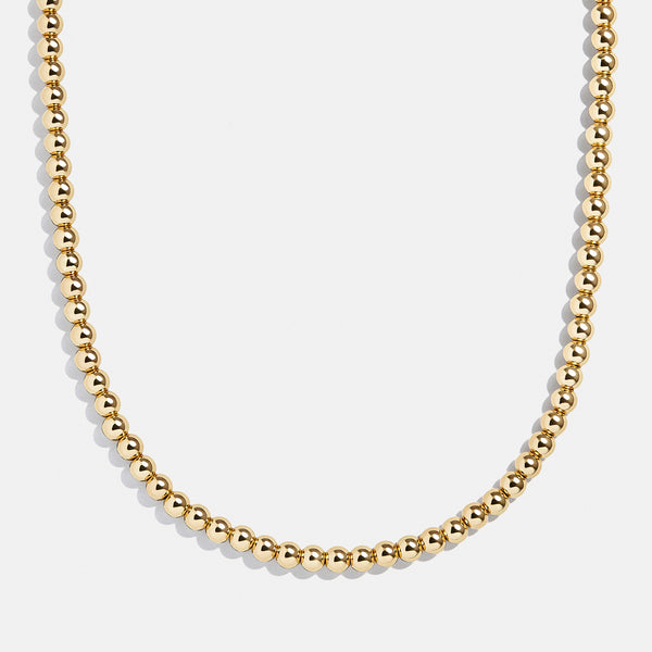 Pisa Necklace - 4MM – Gold beaded necklace – BaubleBar