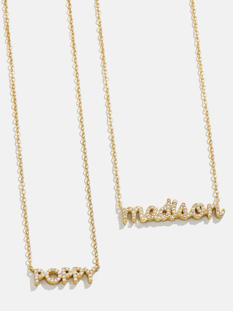 18K Gold Custom Name Necklace