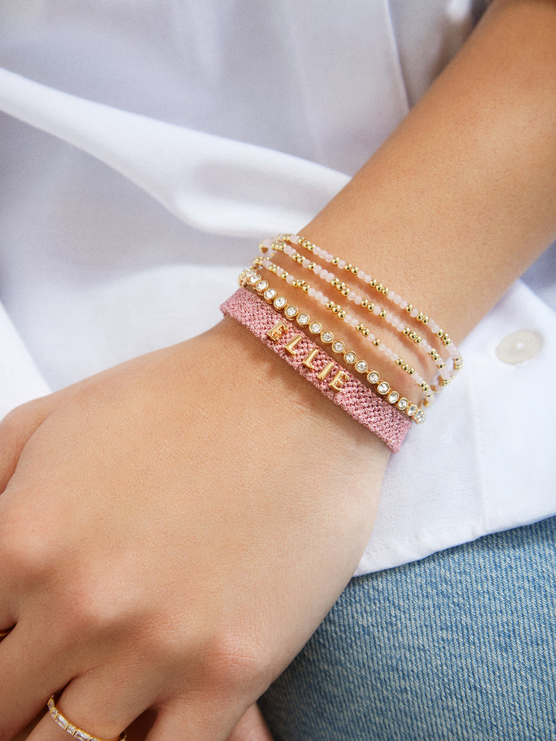 BaubleBar Sadie Bracelet Set - Blush - 
    Semi-precious bracelet set
  
