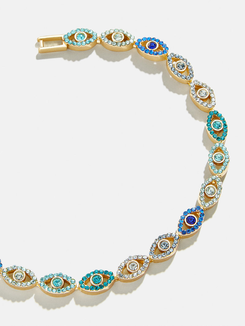 BaubleBar Evil Eye Tennis Bracelet - Blue/Gold - 
    Evil eye tennis bracelet
  
