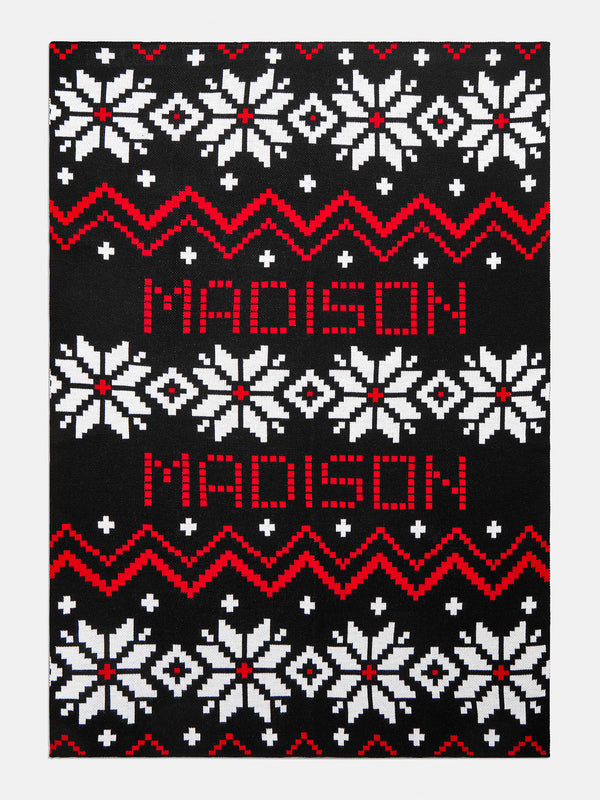 Holiday Custom Blanket - Red/White