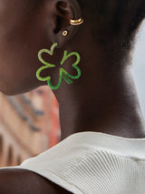 BaubleBar Shamrock Hoop Earrings - Green - 
    St. Patrick's day hoop earrings
  
