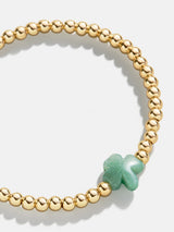 BaubleBar Shamrock Pisa Bracelet - Green/Gold - 
    St. Patrick's day stretch bracelet
  
