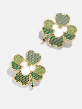 BaubleBar Mickey Mouse Disney Four-Leaf Clover Earrings - Green - 
    Disney stud earrings
  
