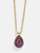 BaubleBar Amethyst - 
    Semi-precious birthstone necklace
  
