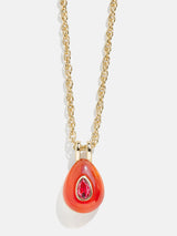 BaubleBar Ruby - 
    Semi-precious birthstone necklace
  
