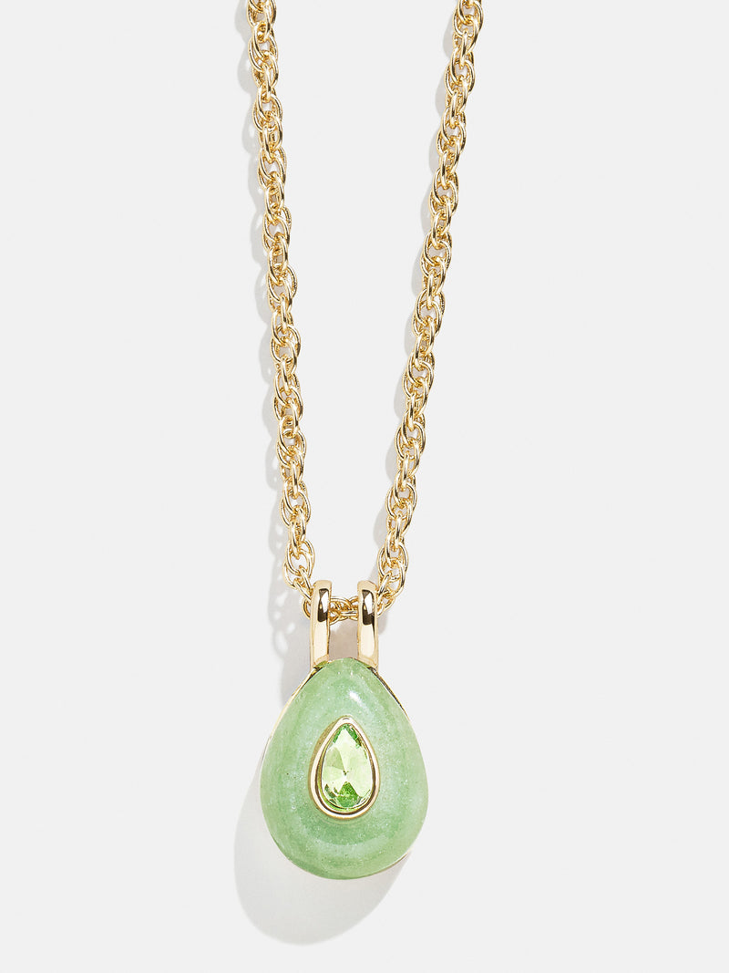 BaubleBar Jade - 
    Semi-precious birthstone necklace
  
