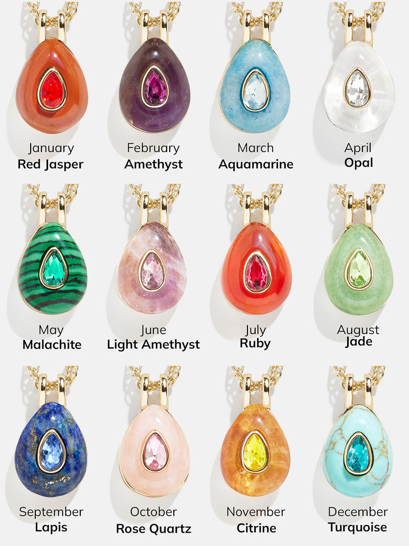 BaubleBar Semi-Precious Teardrop Birthstone Necklace - Amethyst - 
    Enjoy an extra 20% off sale - This Week Only
  

