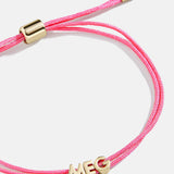 Custom Cord Bracelet - Neon Pink
