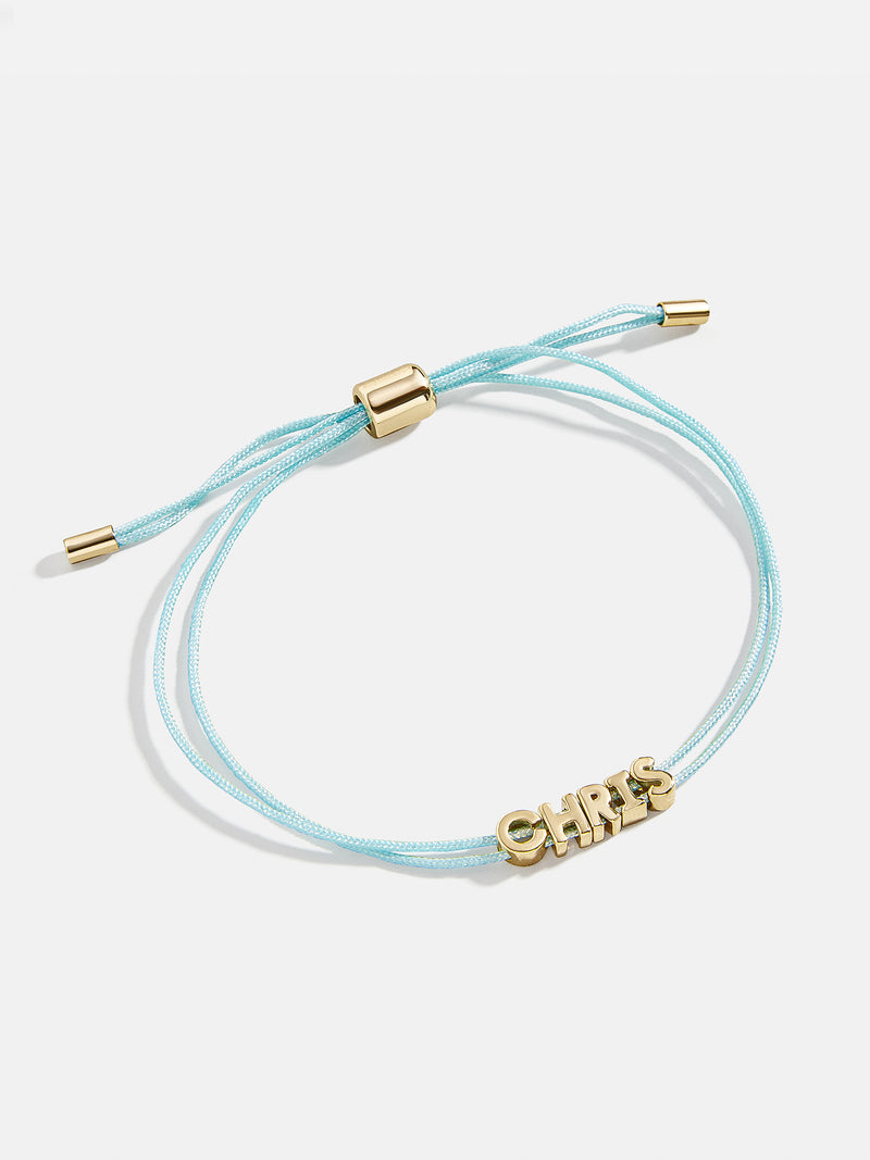 BaubleBar Custom Cord Bracelet - Neon Blue - 
    Custom nameplate bracelet
  
