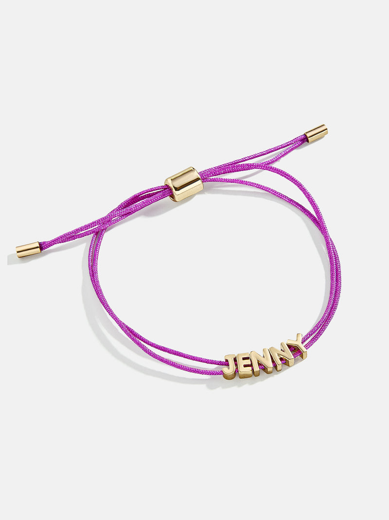BaubleBar Custom Cord Bracelet - Neon Purple - 
    Cusotmizable bracelet
  
