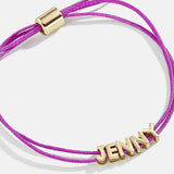 Custom Cord Bracelet - Neon Purple