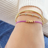 Custom Cord Bracelet - Neon Purple