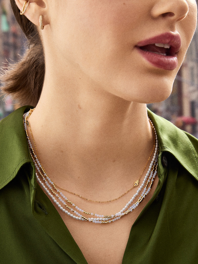 BaubleBar Sadie Necklace - Opal - 
    Semi-precious beaded necklace
  
