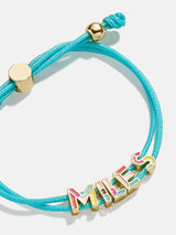 BaubleBar Kids' Custom Cord Bracelet - Aqua - 
    Customizable bracelet
  
